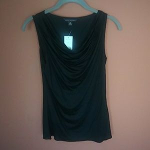NWT Banana Republic sleeveless draped neck top XS